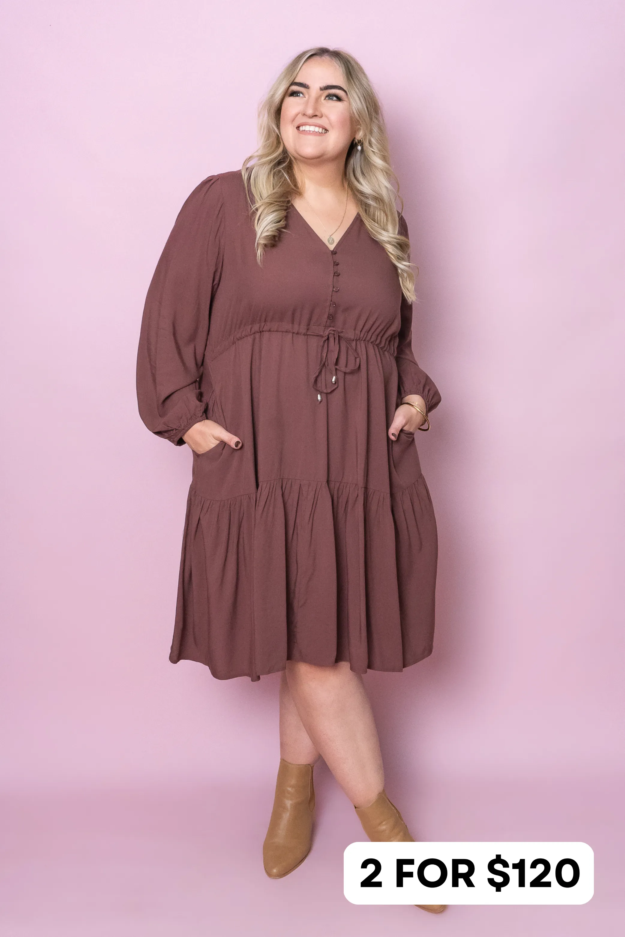 Dixie Dress in Chocolate - Final Sale sold by Always Alice