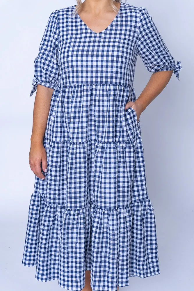 Romy Midi Dress in Blue sold by Always Alice product image thumbnail 3
