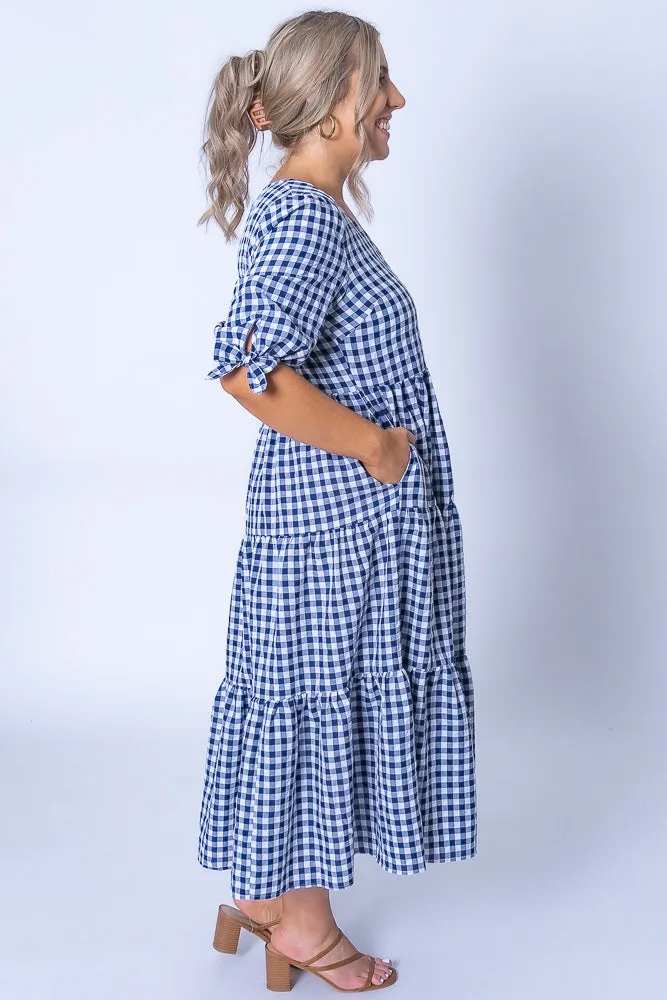 Romy Midi Dress in Blue sold by Always Alice product image thumbnail 5