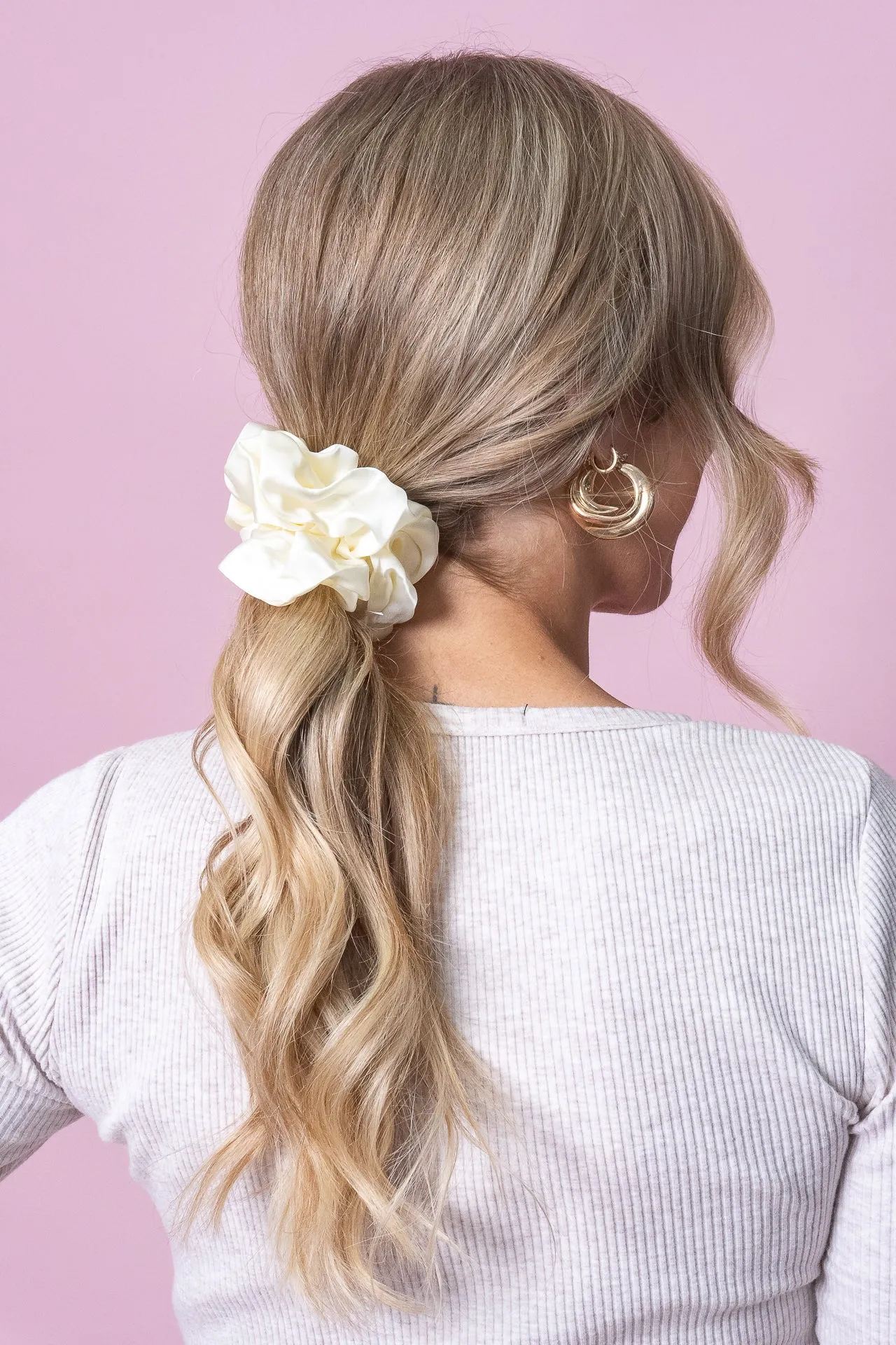 Gia Scrunchie in Cream sold by Always Alice product image thumbnail 3