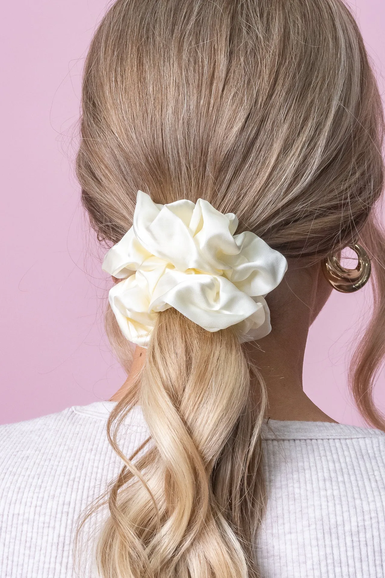 Gia Scrunchie in Cream sold by Always Alice product image thumbnail 2