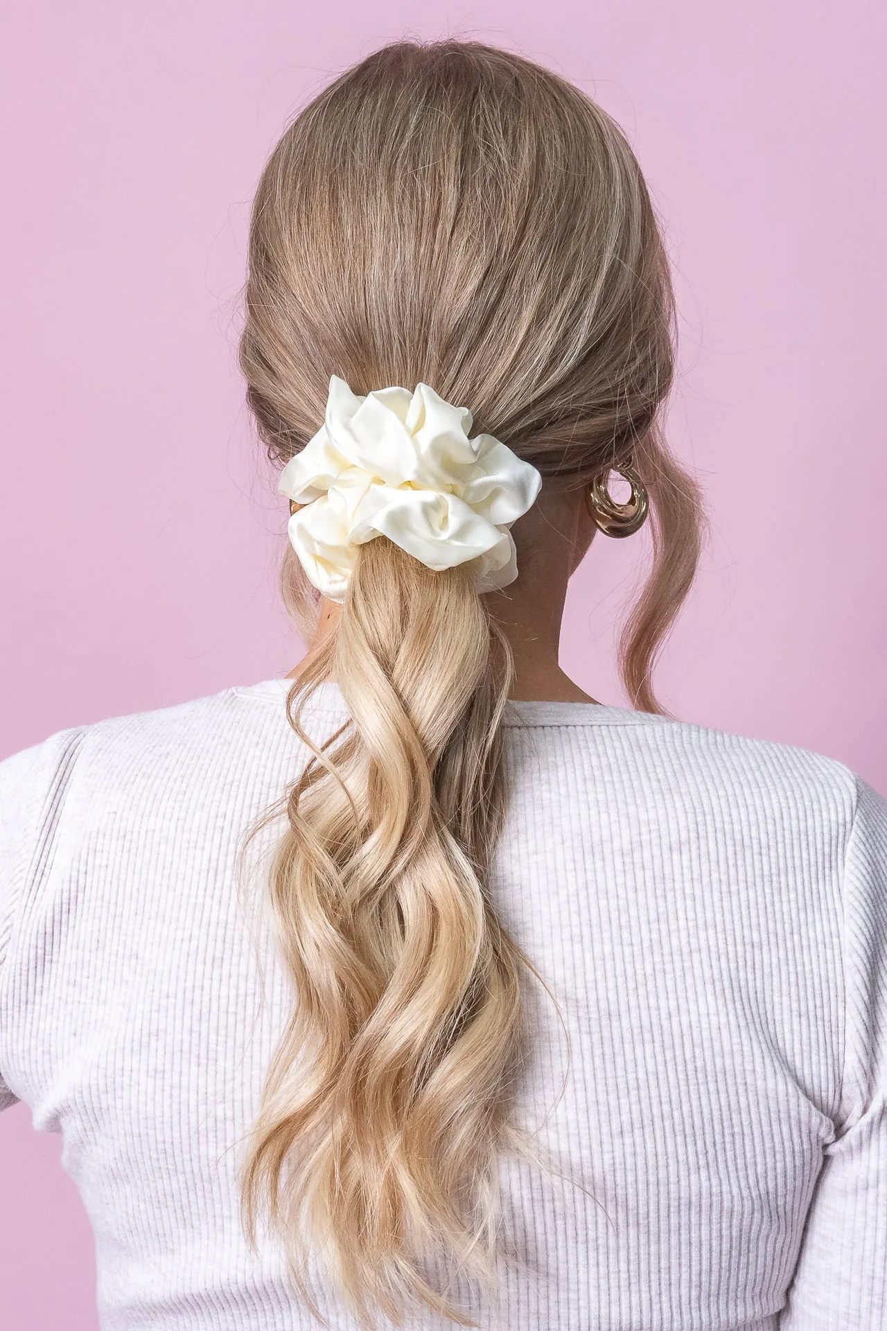 Gia Scrunchie in Cream sold by Always Alice