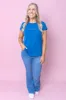 Signature Tee in Blue - Foxwood sold by Always Alice