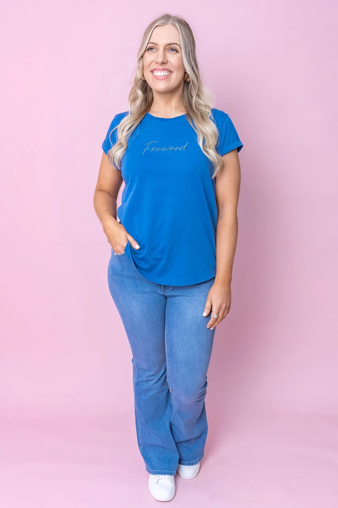 Signature Tee in Blue - Foxwood sold by Always Alice product image thumbnail 3