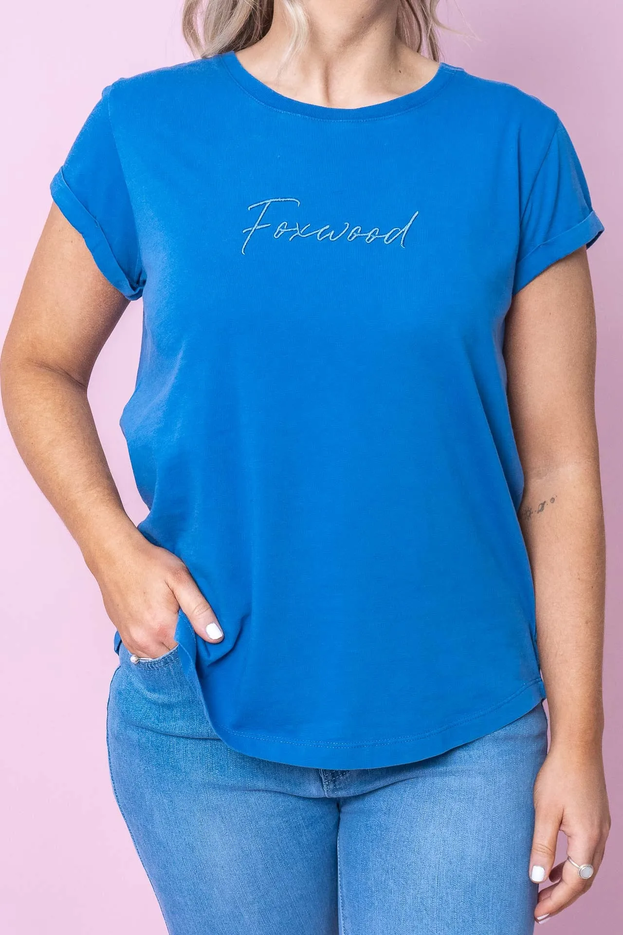 Signature Tee in Blue - Foxwood sold by Always Alice product image thumbnail 2
