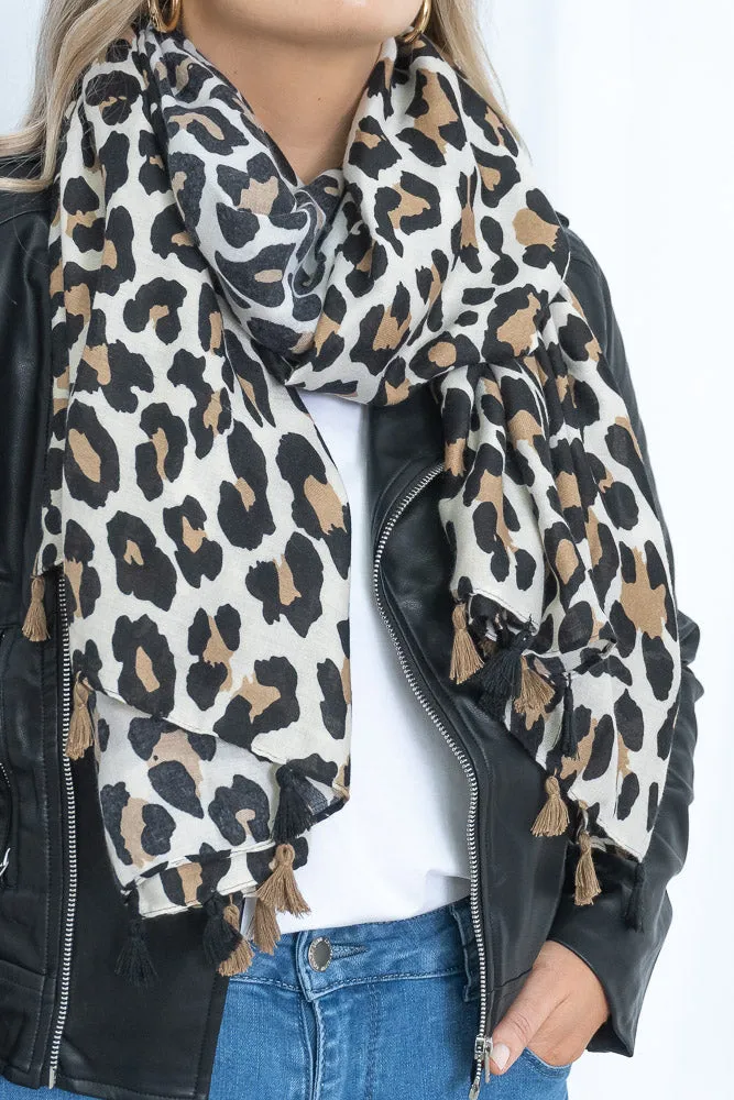 Lena Scarf in Leopard sold by Always Alice product image thumbnail 5