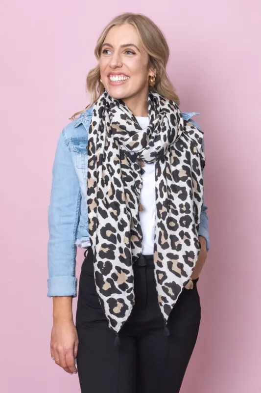 Lena Scarf in Leopard sold by Always Alice