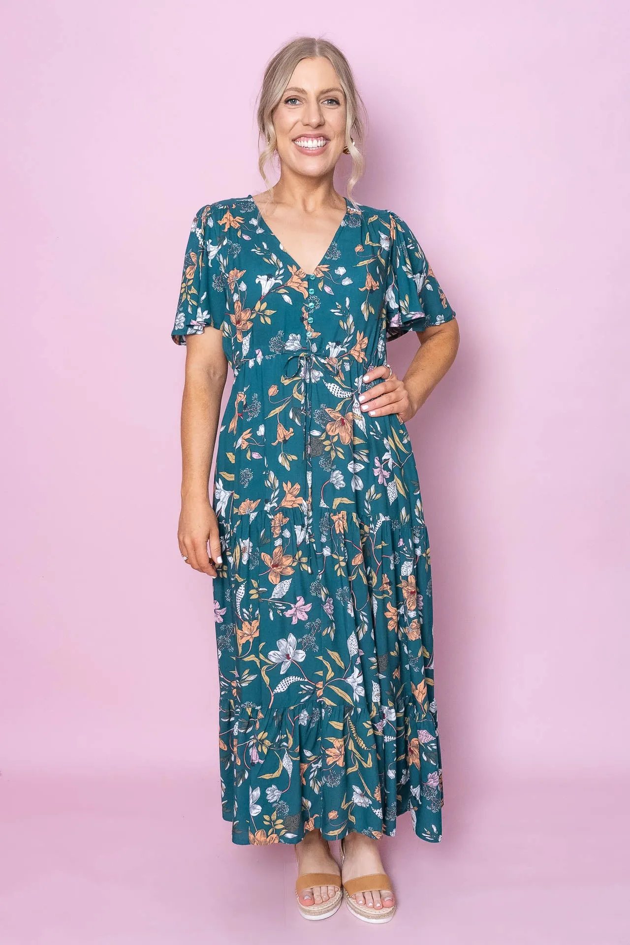 Zazie Dress in Dark Green sold by Always Alice product image thumbnail 3