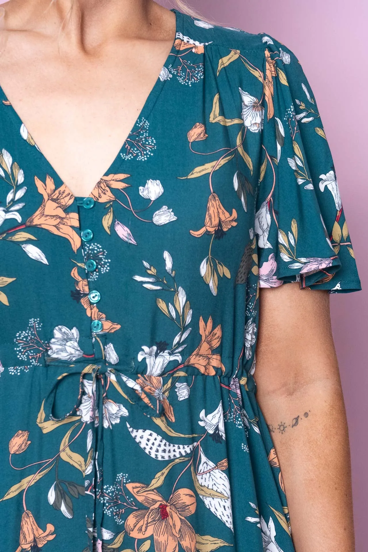 Zazie Dress in Dark Green sold by Always Alice product image thumbnail 5