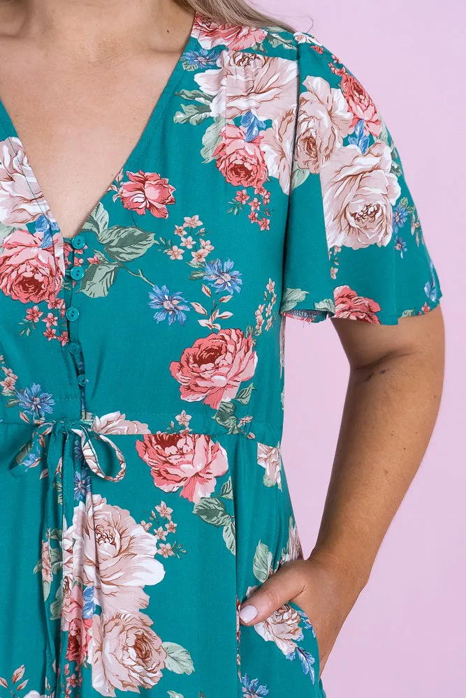 Tei Dress in Emerald sold by Always Alice product image thumbnail 4