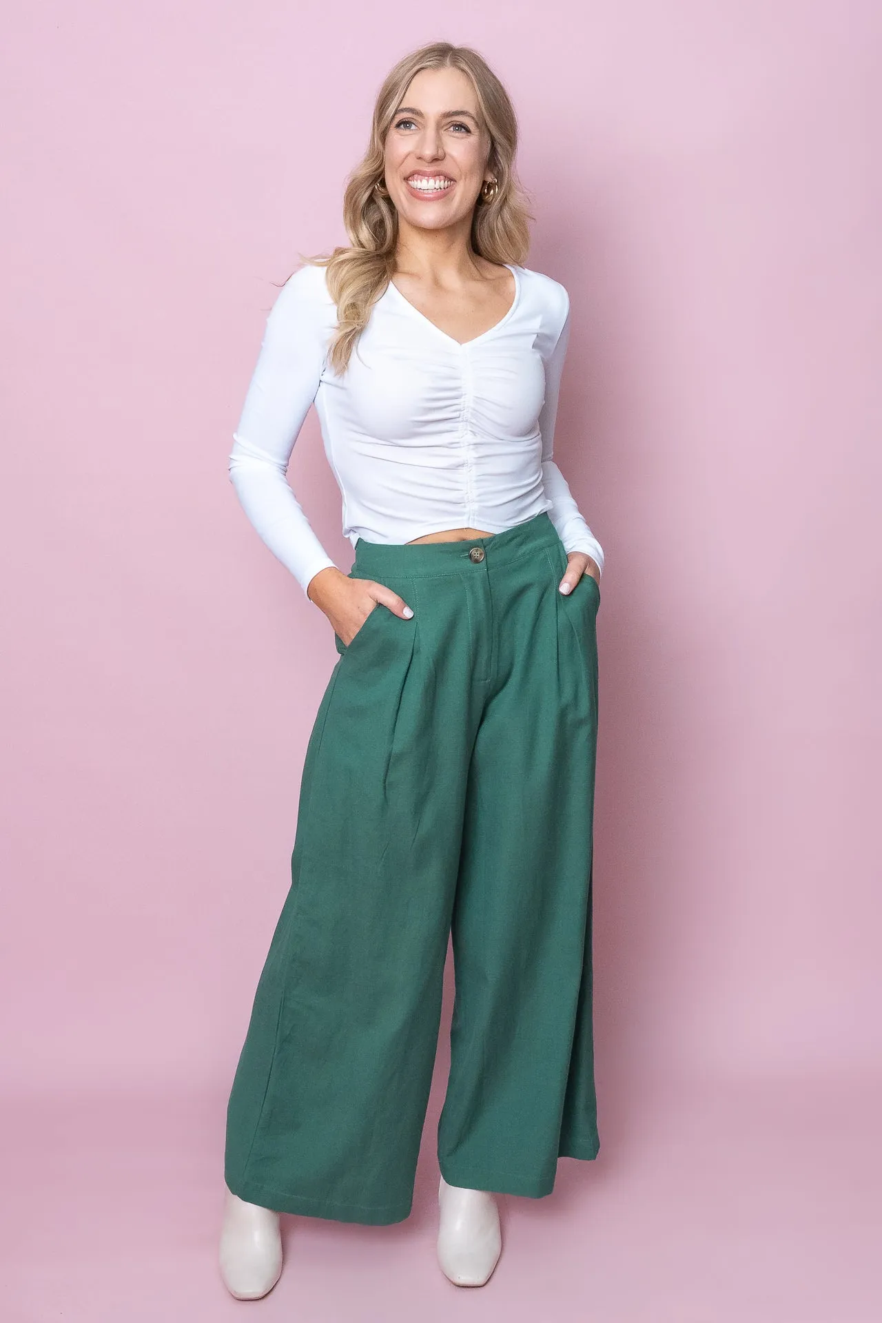 Cora Pants in Emerald - Final Sale sold by Always Alice product image thumbnail 2