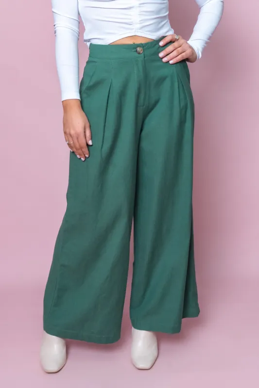 Cora Pants in Emerald - Final Sale sold by Always Alice
