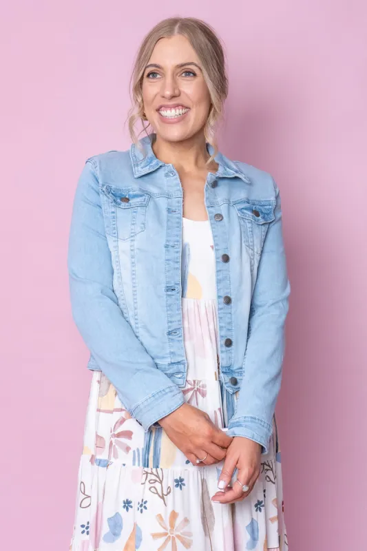 Ramona Jacket in Light Denim sold by Always Alice