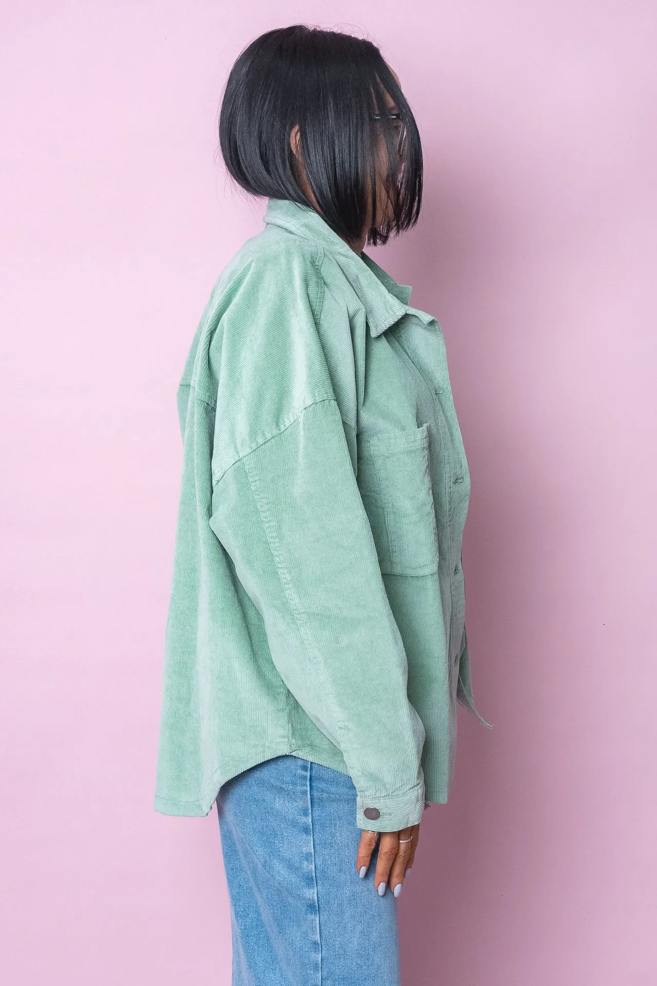 Emma Cord Shacket in Sage - All About Eve sold by Always Alice product image thumbnail 5