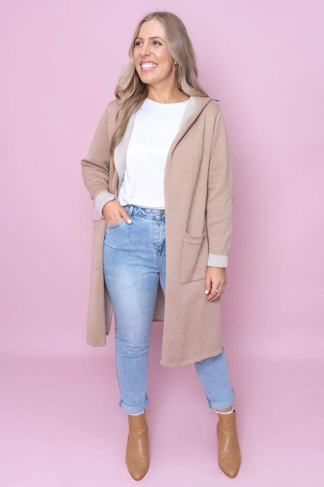 Phoebe Cardigan in Latte sold by Always Alice product image thumbnail 2