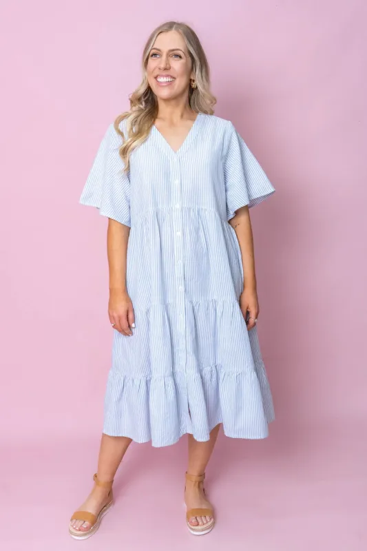 Rosalie Dress in Blue - Final Sale sold by Always Alice