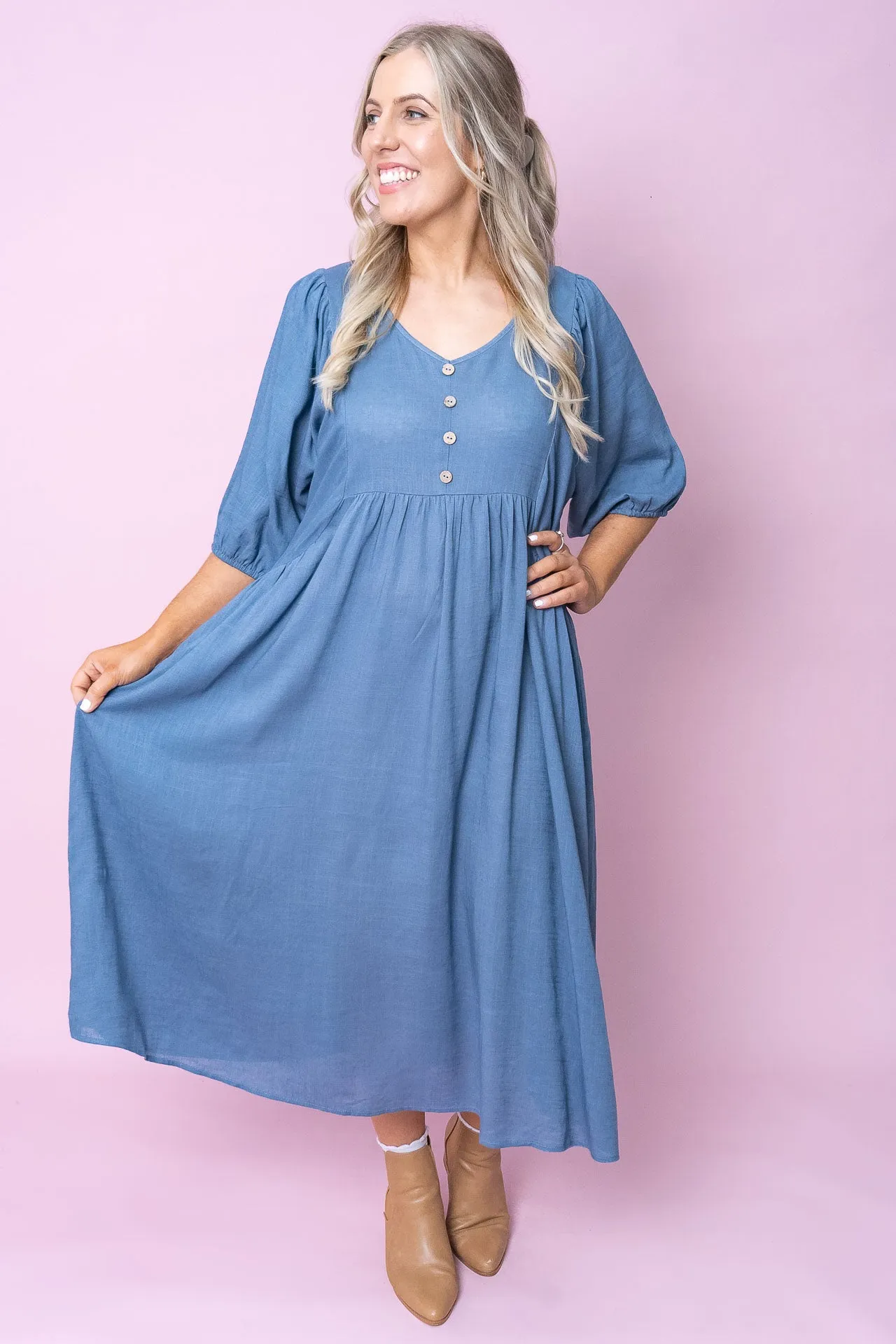 Emery Midi Dress in Slate sold by Always Alice product image thumbnail 2