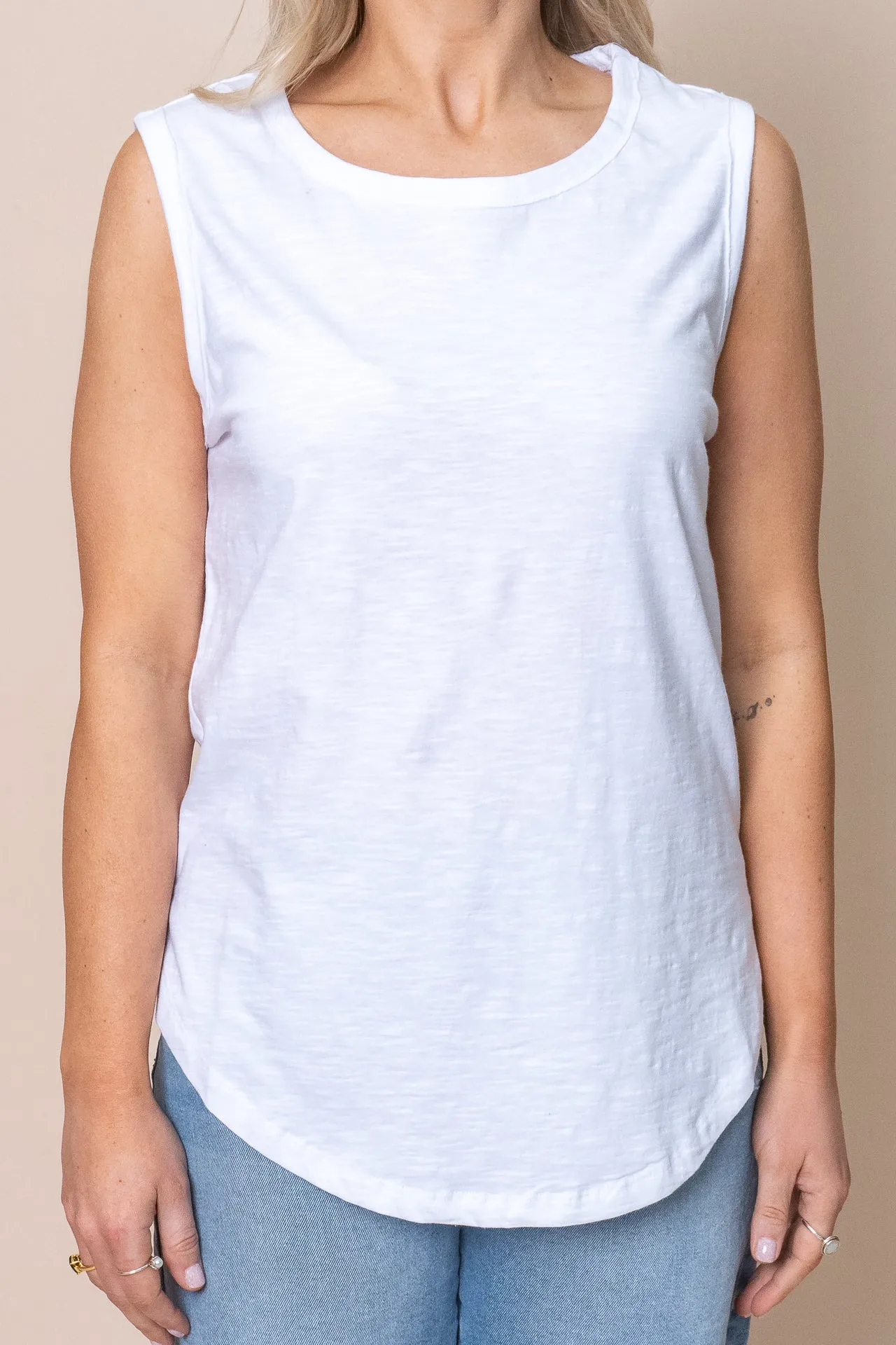 Lennox Tank in White - Foxwood - Final Sale sold by Always Alice product image thumbnail 4