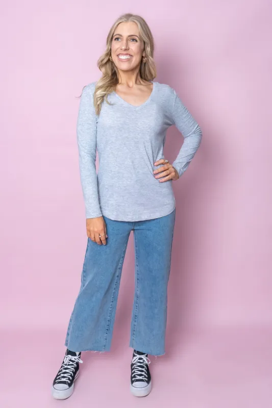 Marvellous L/S Top in Grey Marle - Silent Theory - Final Sale sold by Always Alice