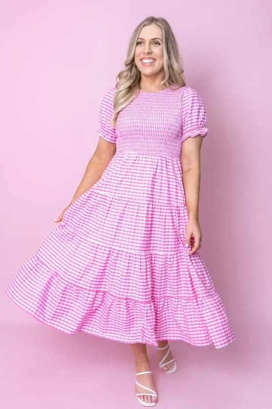 Margot Dress in Fuchsia sold by Always Alice