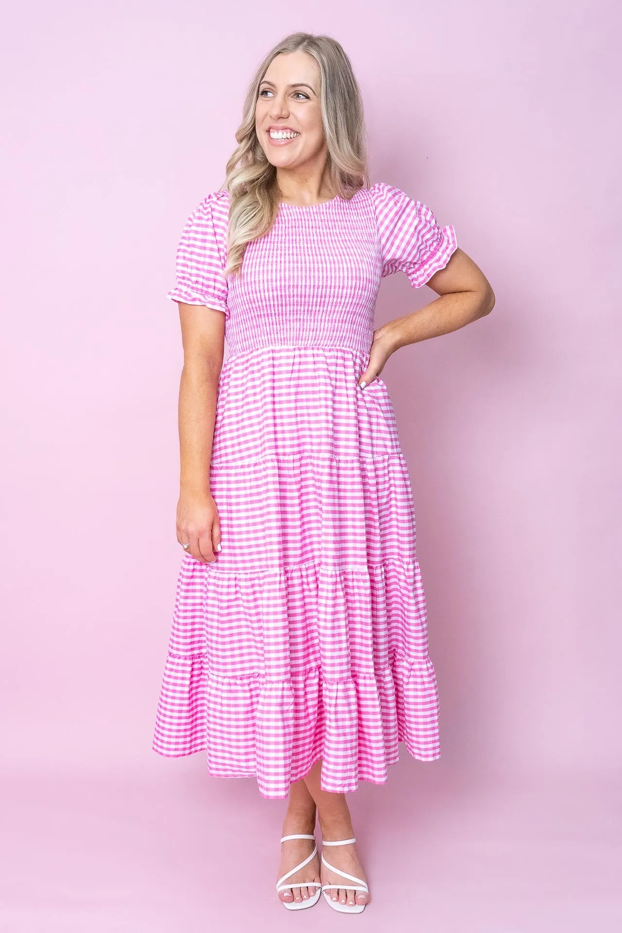 Margot Dress in Fuchsia sold by Always Alice product image thumbnail 4