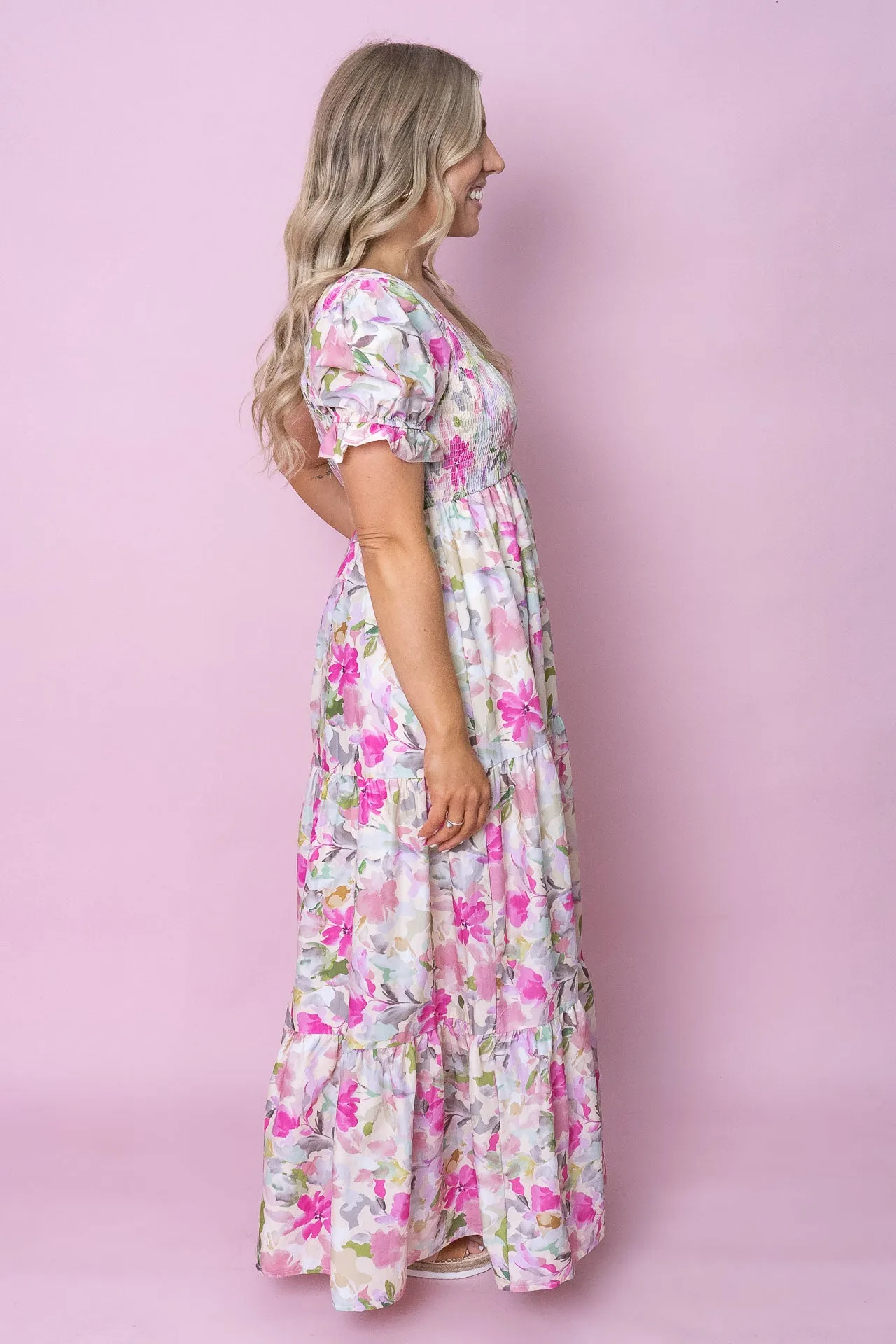 Sarina Dress in Pink Multi sold by Always Alice product image thumbnail 4