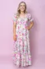 Sarina Dress in Pink Multi sold by Always Alice