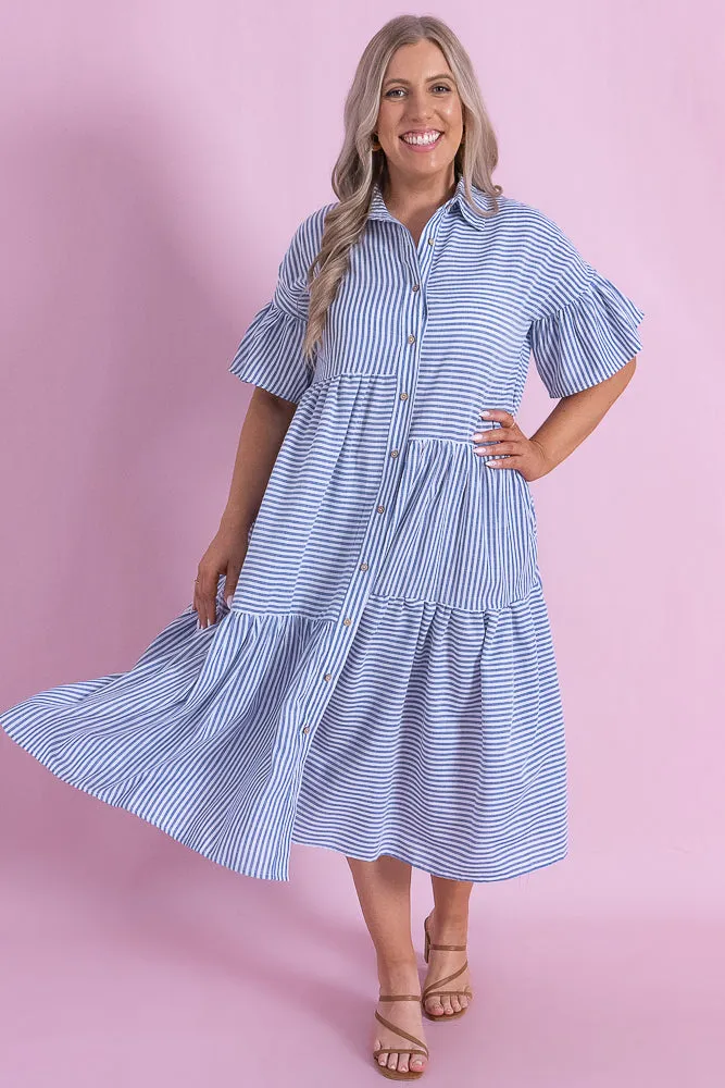 Rowan Dress in Blue sold by Always Alice product image thumbnail 3