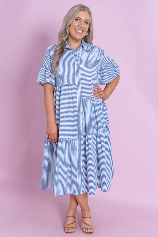 Rowan Dress in Blue sold by Always Alice