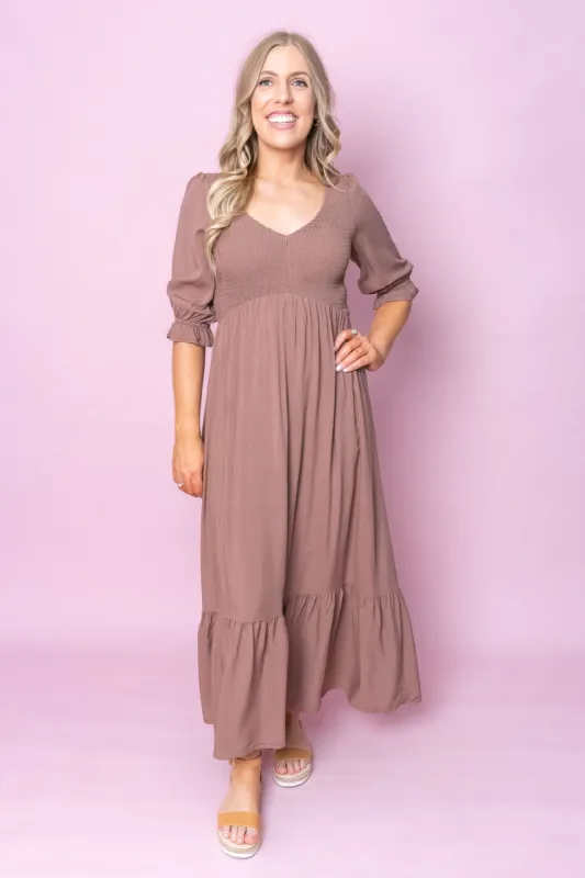 Rhianna Dress in Chocolate sold by Always Alice