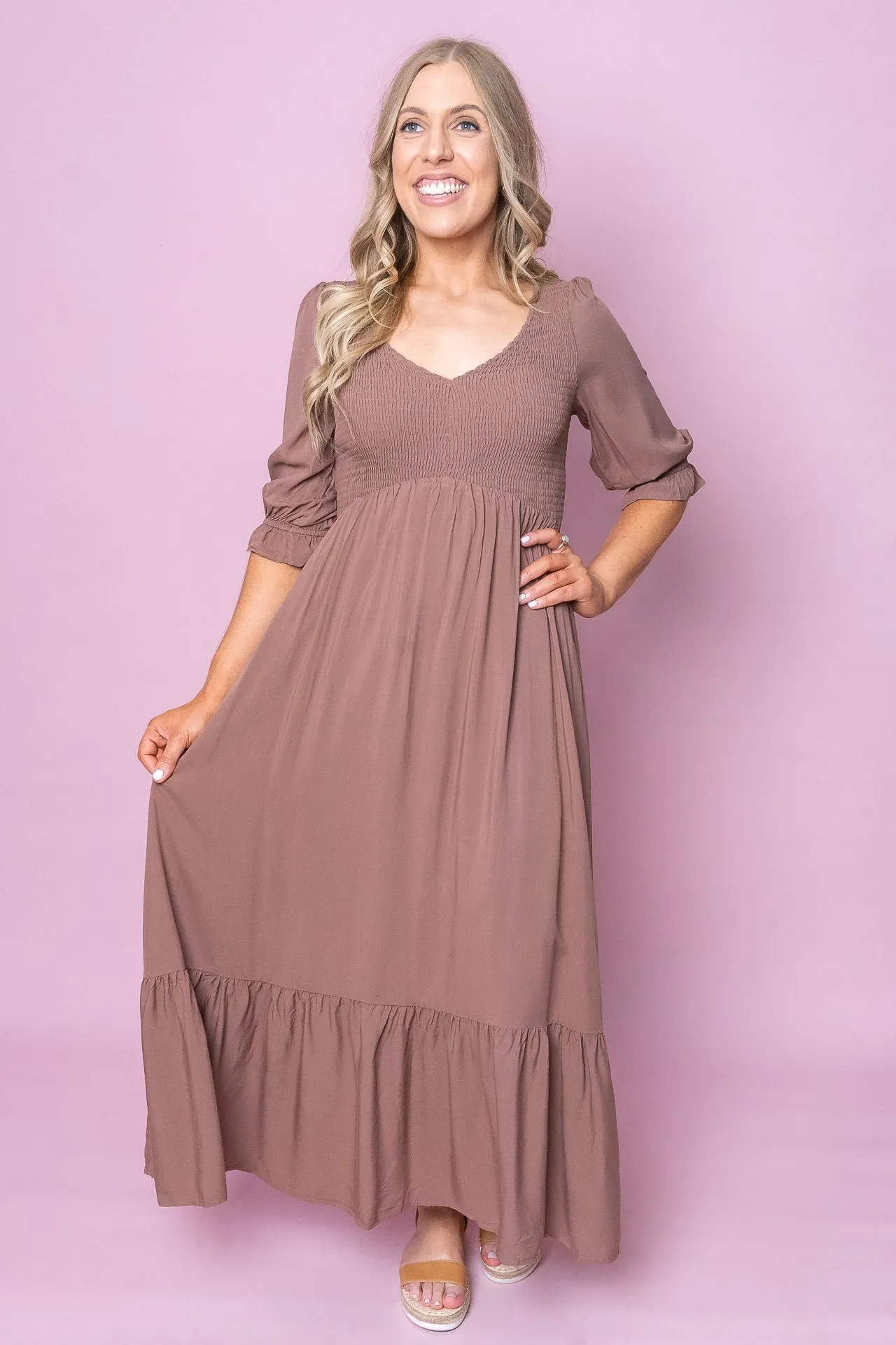 Rhianna Dress in Chocolate sold by Always Alice product image thumbnail 3