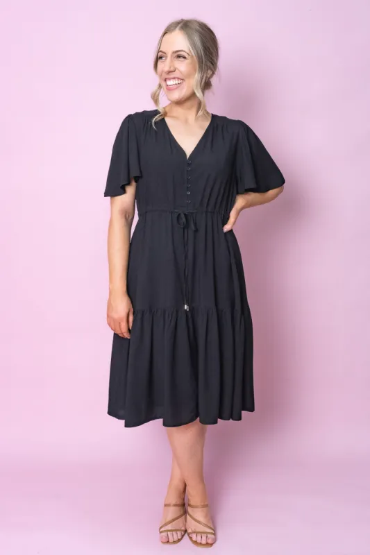 Adele Dress in Black sold by Always Alice