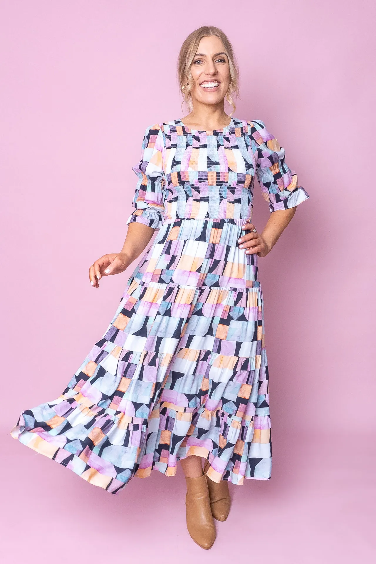 Whitlea Dress in Black Multi sold by Always Alice product image thumbnail 3