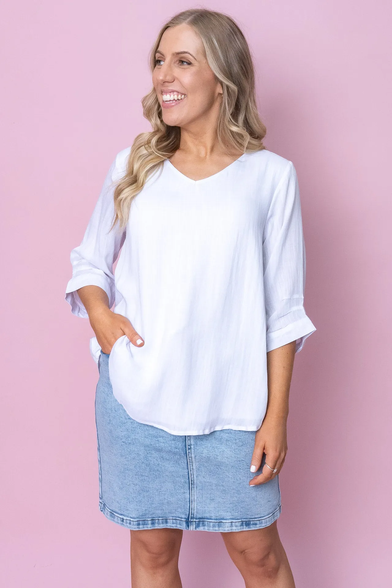 Morgan Top in White sold by Always Alice product image thumbnail 2