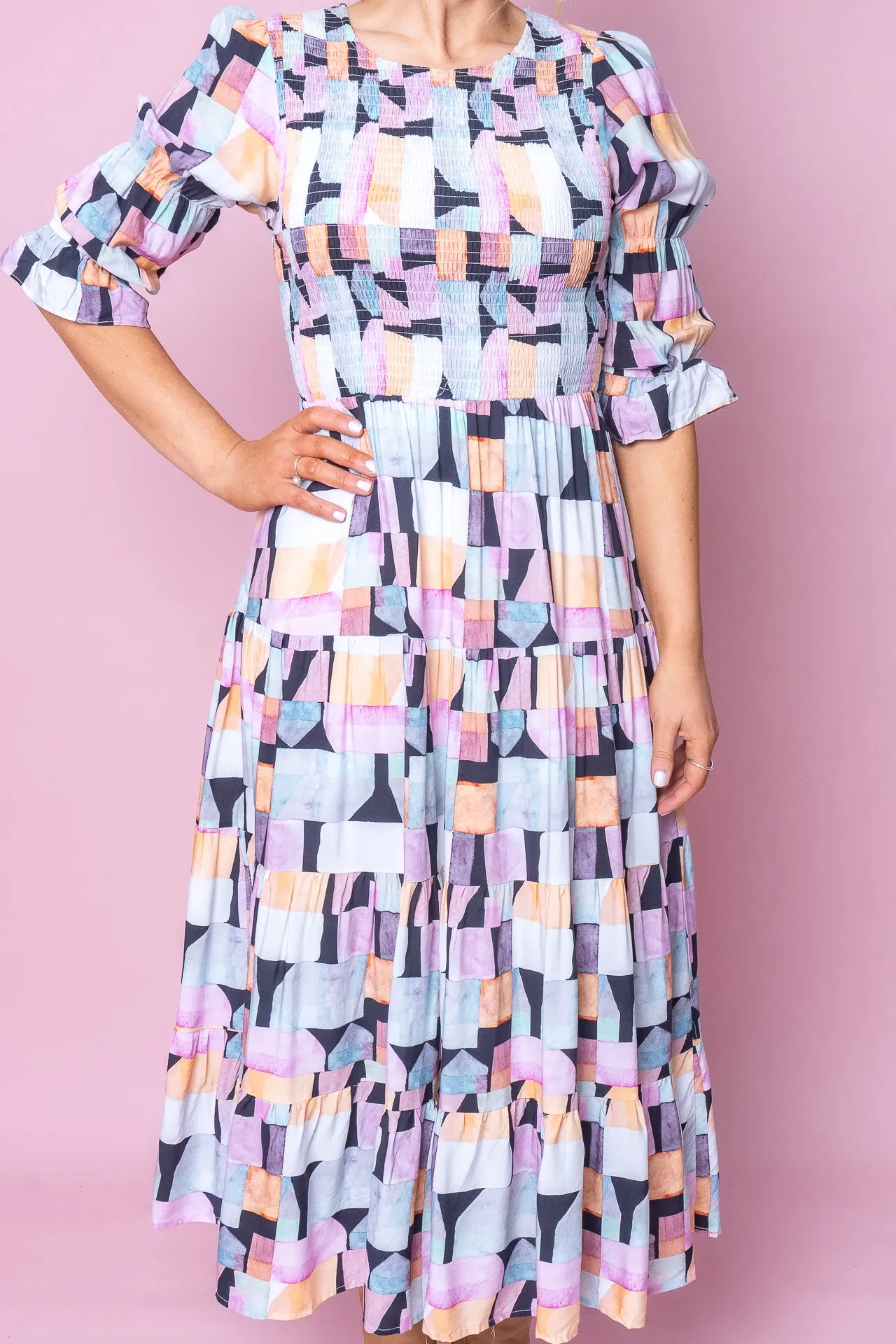 Whitlea Dress in Black Multi sold by Always Alice product image thumbnail 4