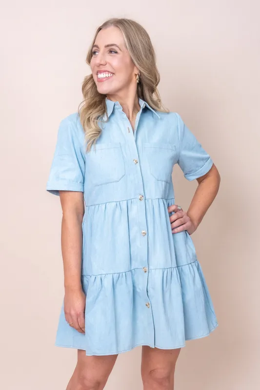 Celeste Dress in Light Blue - Final Sale sold by Always Alice
