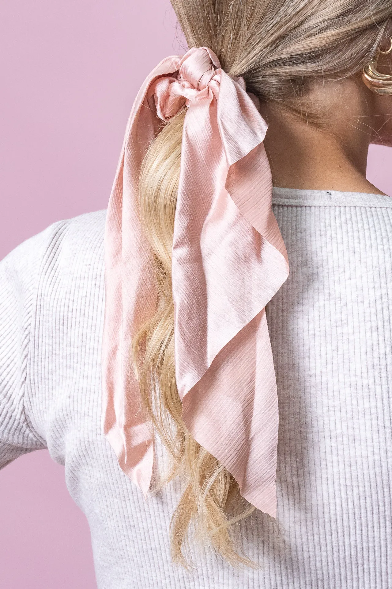 Luna Scrunchie Scarf in Pink sold by Always Alice product image thumbnail 2