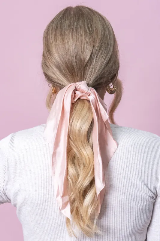 Luna Scrunchie Scarf in Pink sold by Always Alice