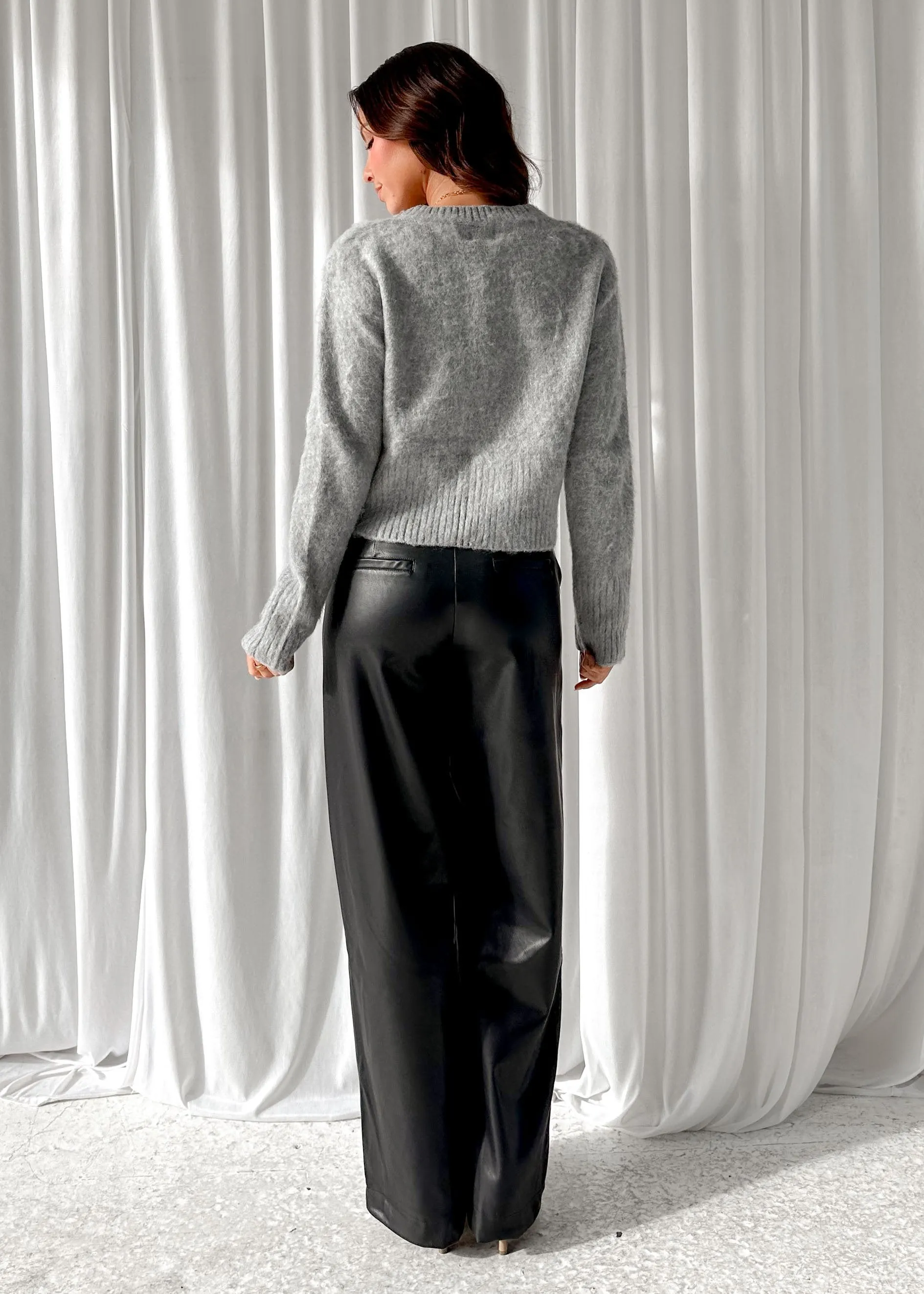 Amari Bow Sweater - Grey sold by Gingham & Heels product image thumbnail 5