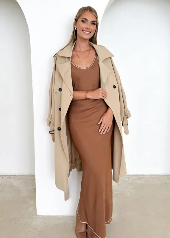 Jour Maxi Dress - Rust sold by Gingham & Heels
