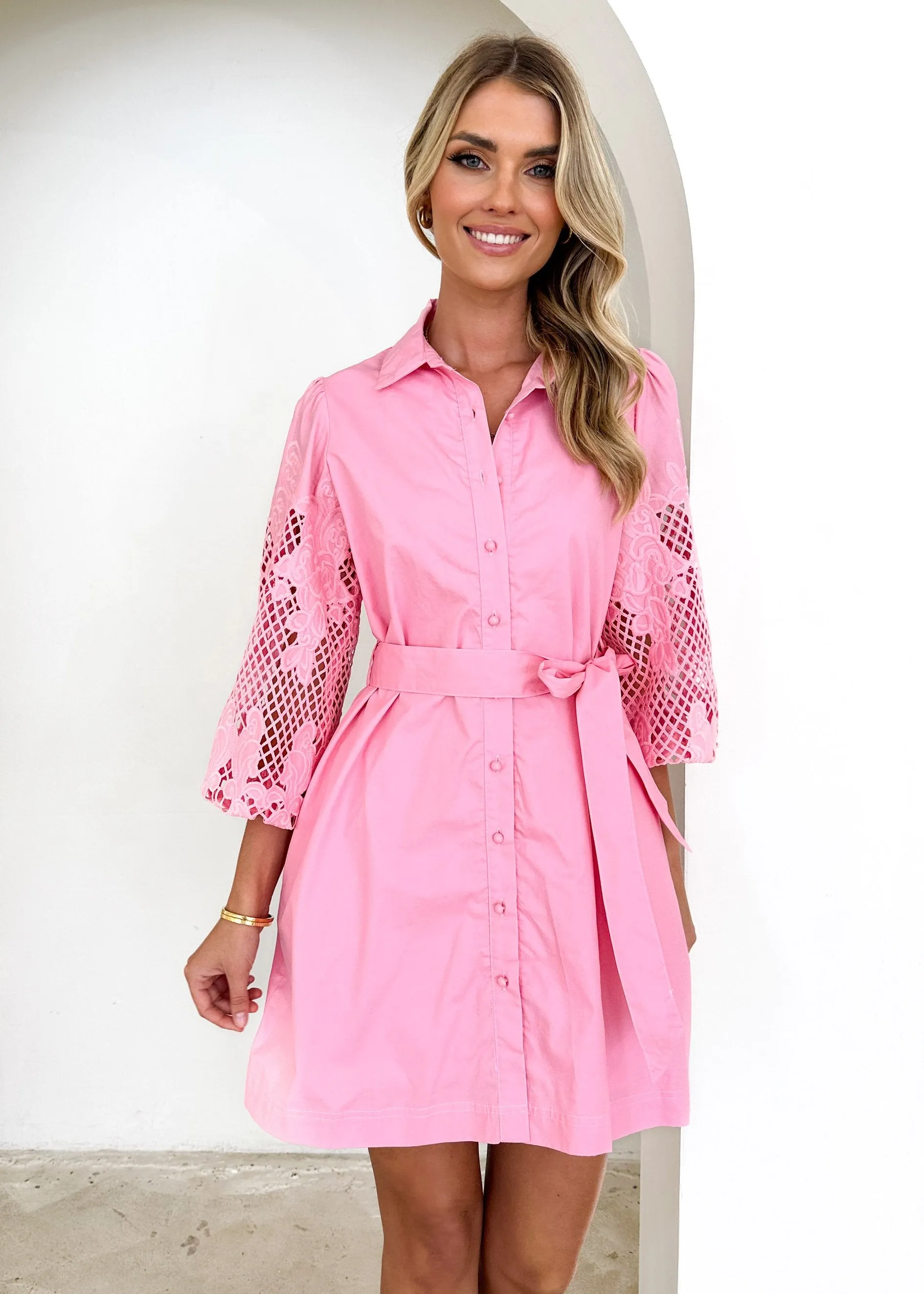 Liambria Dress - Pink sold by Gingham & Heels product image thumbnail 2