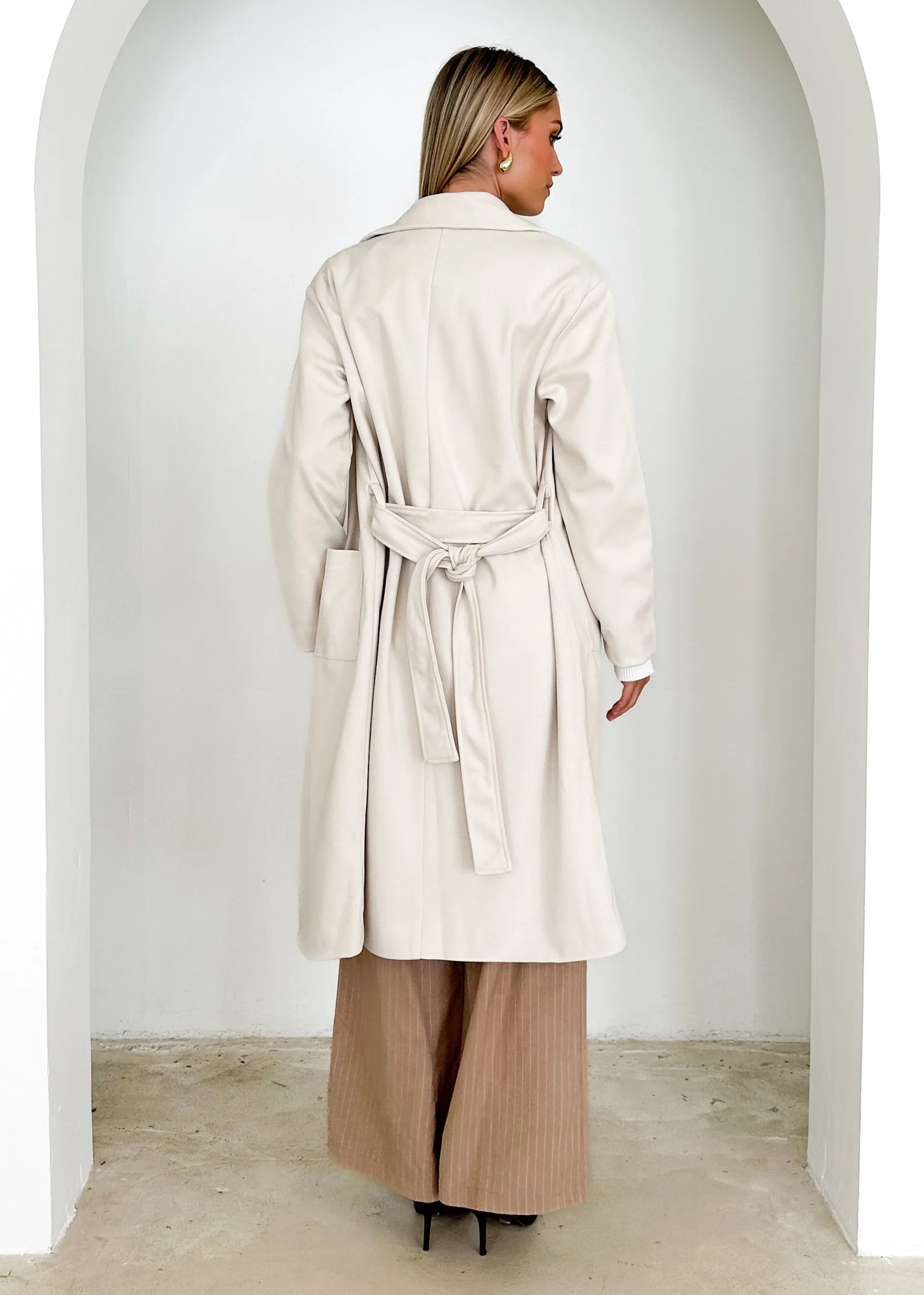 Lenniox Coat - Cream sold by Gingham & Heels product image thumbnail 5