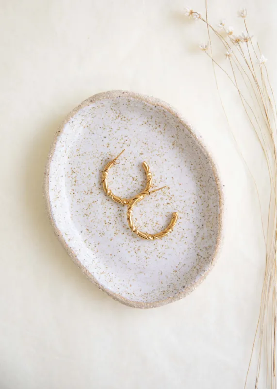 Emrys Earrings - Gold sold by Gingham & Heels