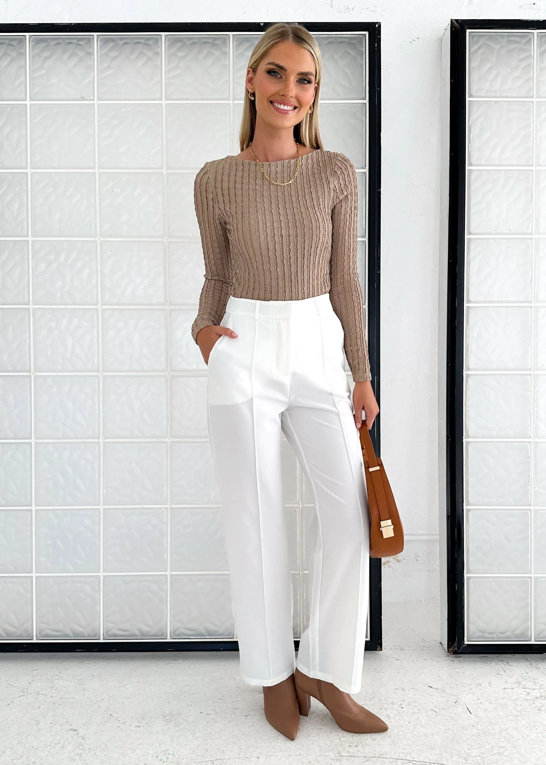 Kisko Pants - Off White sold by Gingham & Heels product image thumbnail 5