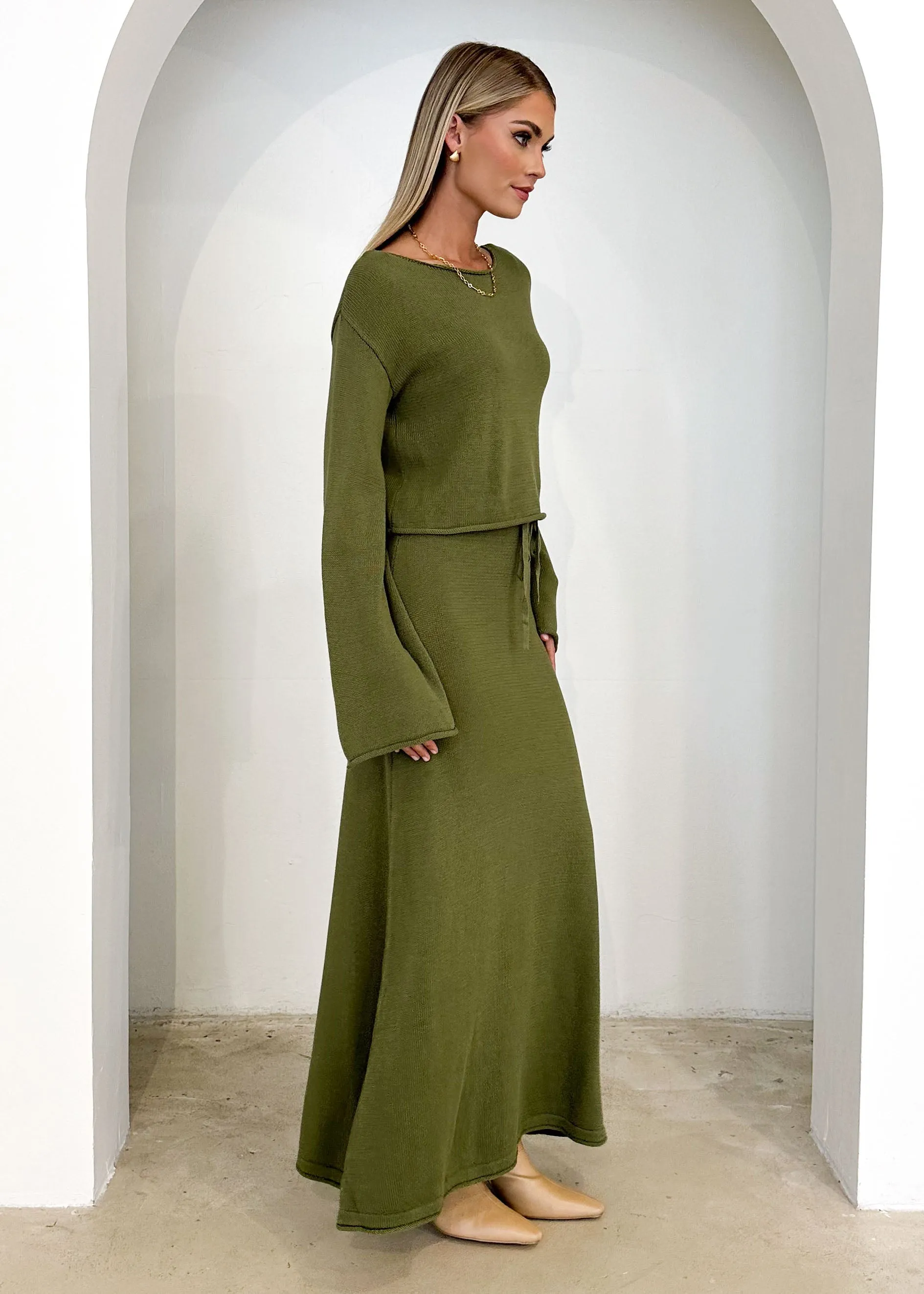 Emerson Knit Top - Olive sold by Gingham & Heels product image thumbnail 4