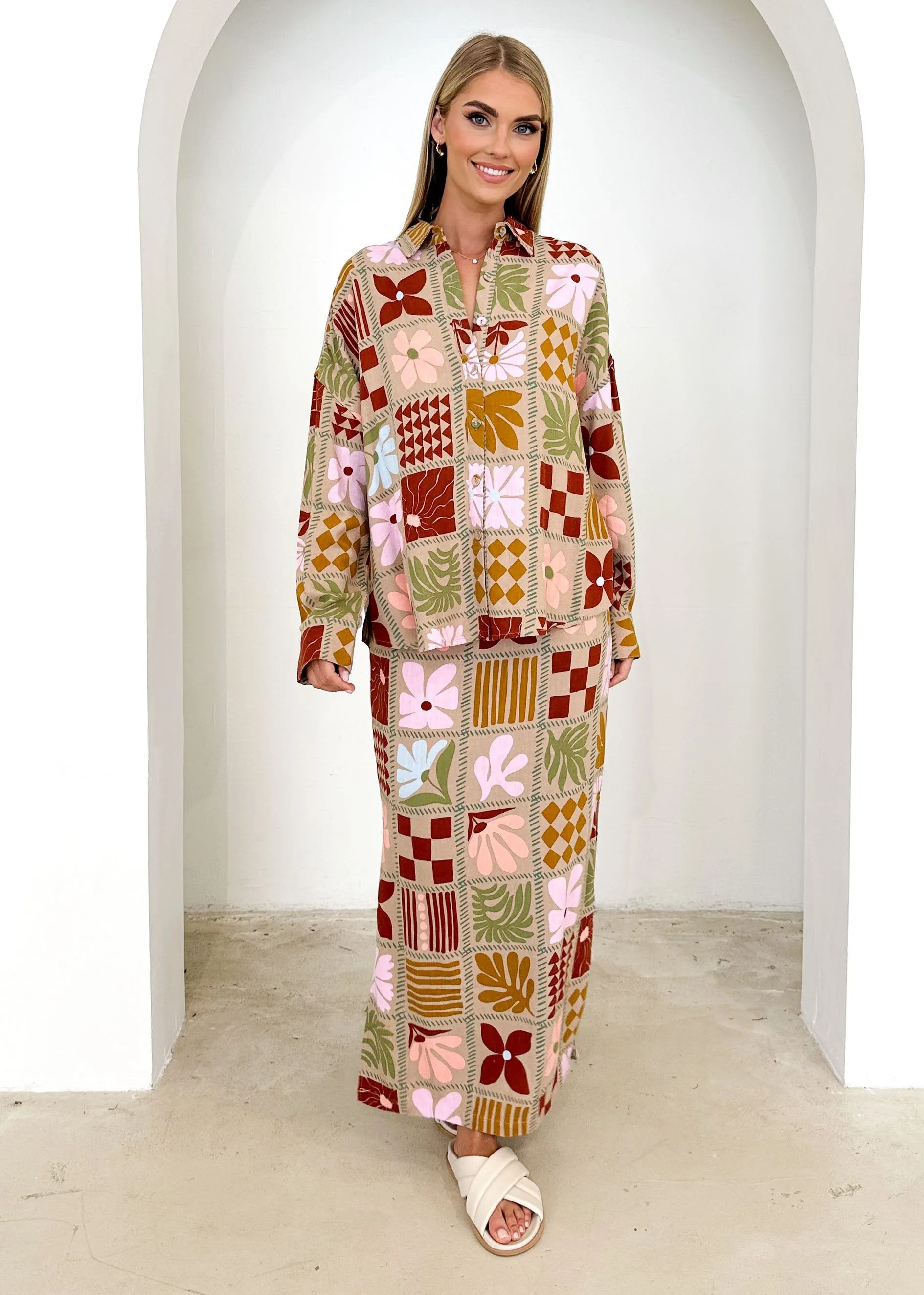 Ninessa Shirt - Lisse Autumn sold by Gingham & Heels product image thumbnail 3