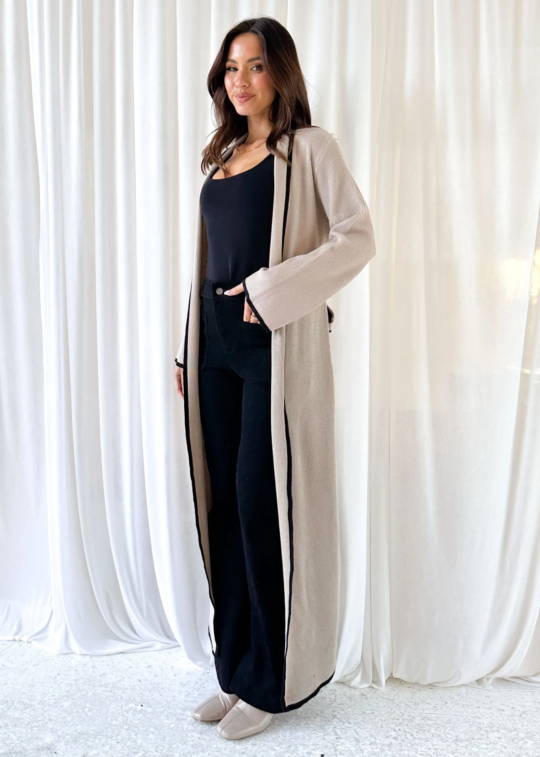 Darlo Cardigan - Beige sold by Gingham & Heels product image thumbnail 4