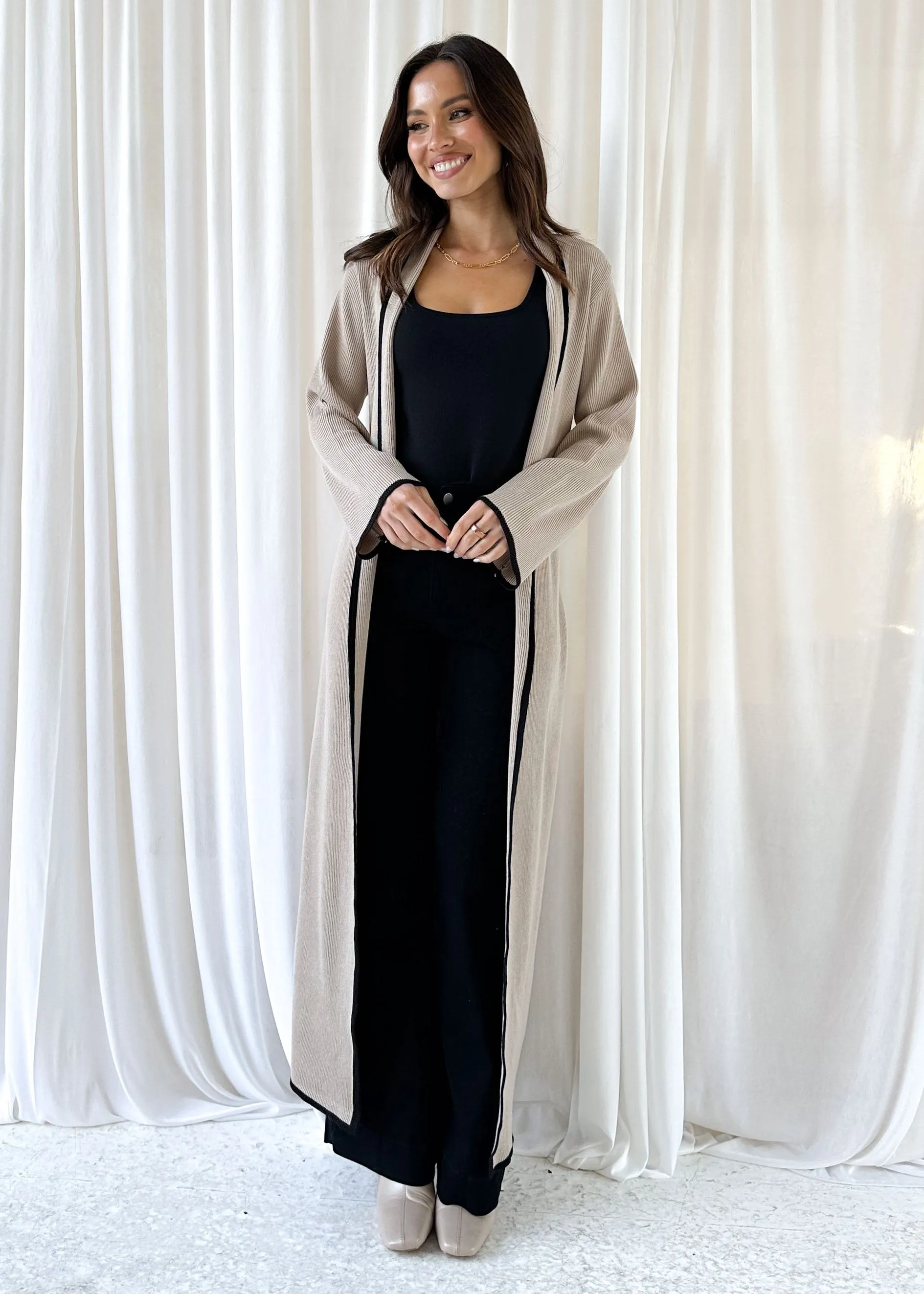 Darlo Cardigan - Beige sold by Gingham & Heels product image thumbnail 3