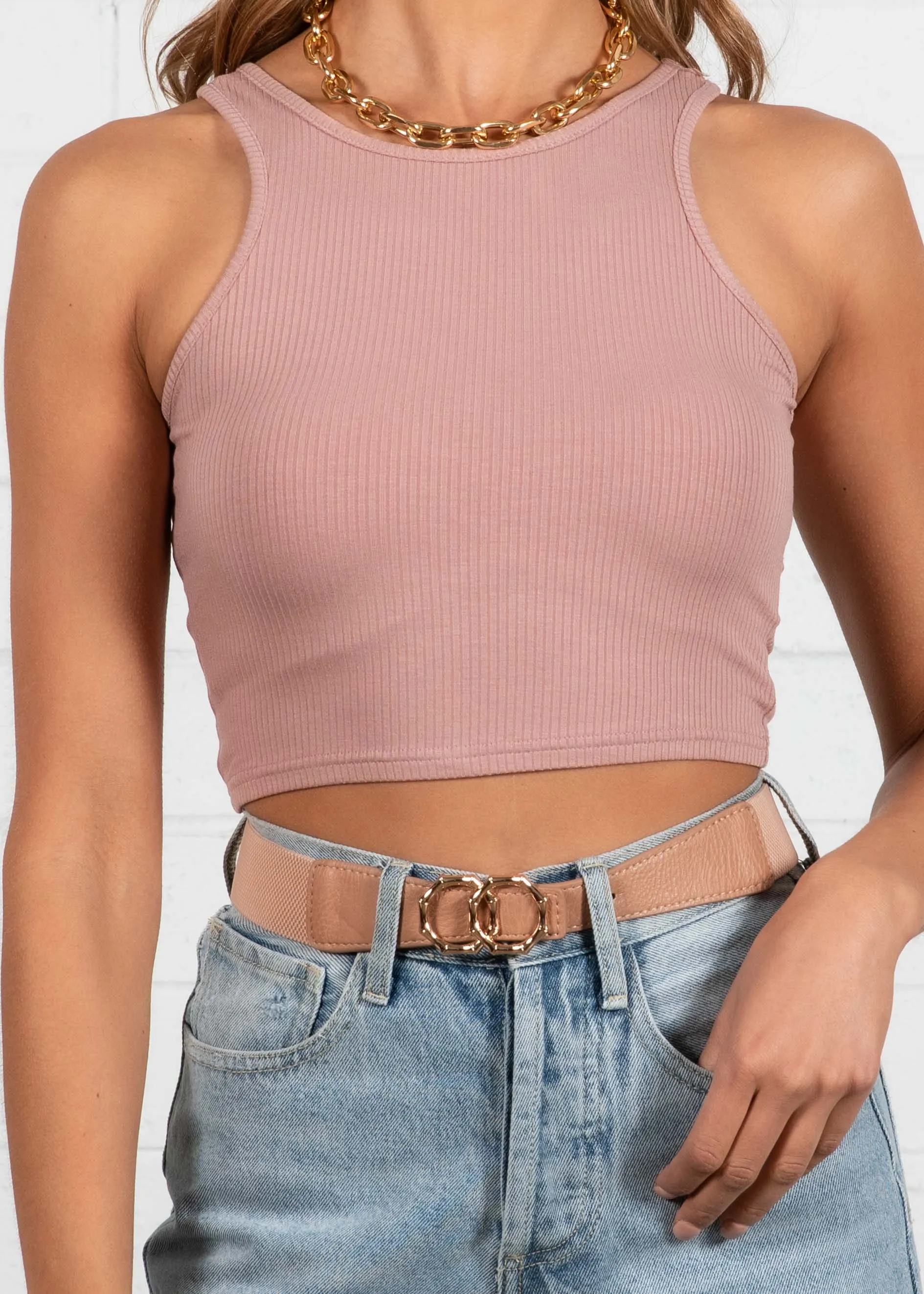 High Tides Crop - Blush sold by Gingham & Heels product image thumbnail 2