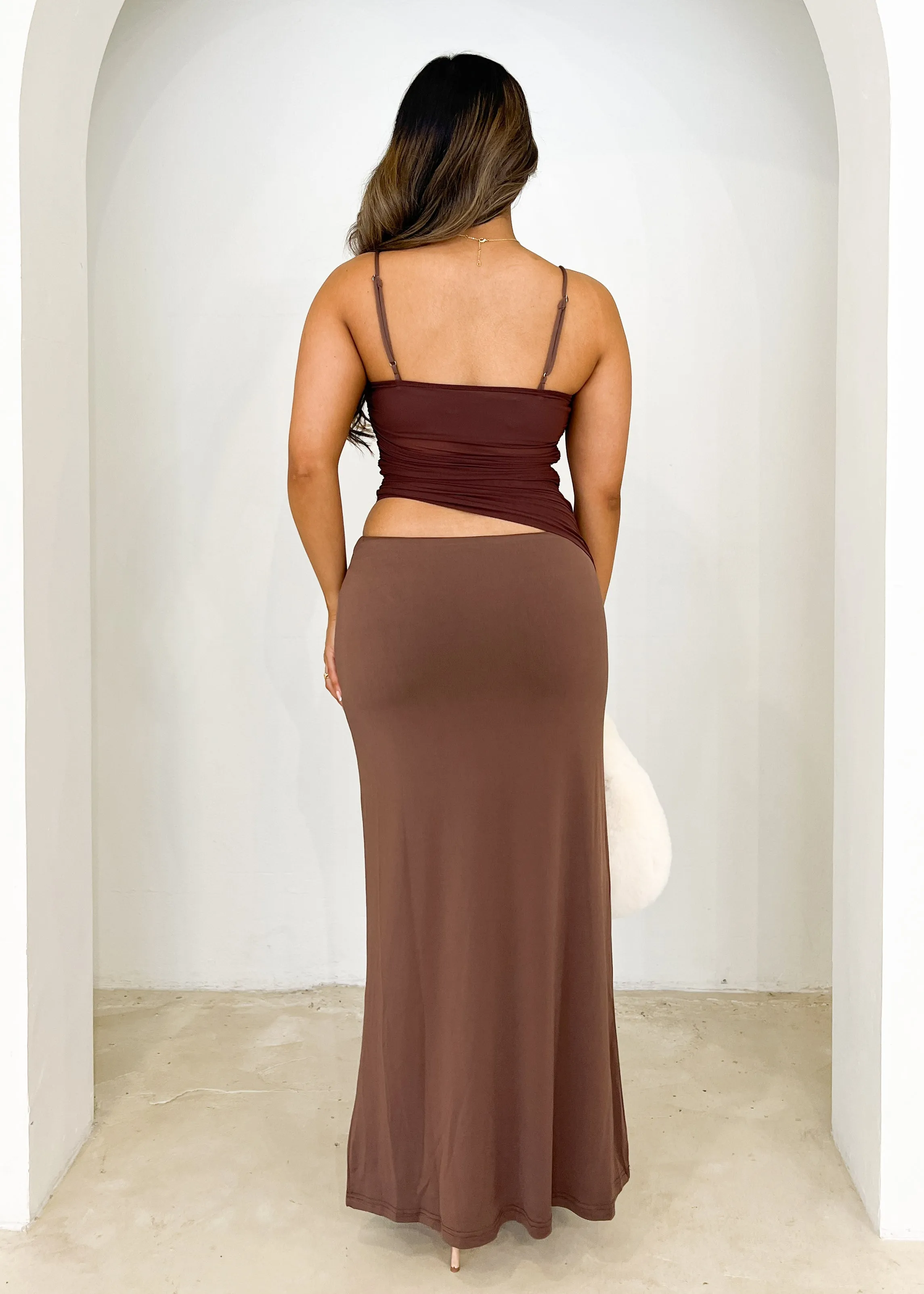 Pipa Maxi Dress - Chocolate sold by Gingham & Heels product image thumbnail 5